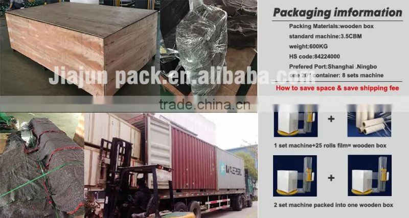 stretch wrapping machine with SIEMENS eletric parts short delivery time Factory