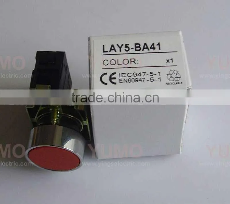 Push Button plastic bezel pushbutton switchLAY5-BA41