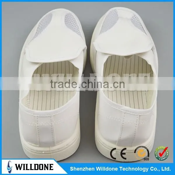 Hot sale leather double hole shoes esd Cleanroom shoes