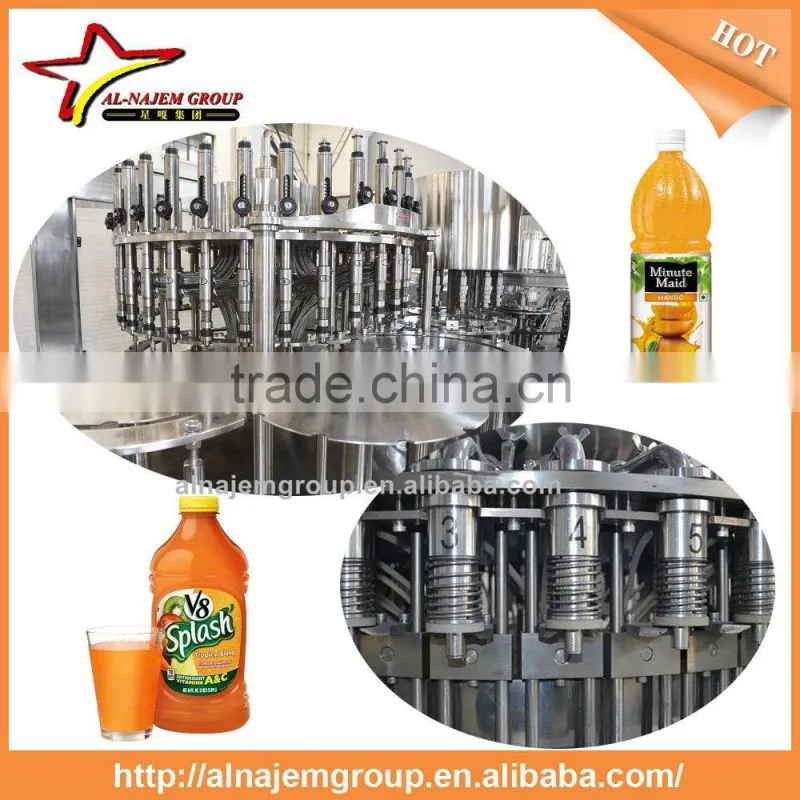Fruit Juice Beverage Drinks Bottle Water/Filling Plant Machine/Carbonated Soda Water Beverage Filling