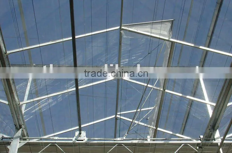 Glass window bracket for greenhouse ventilation system