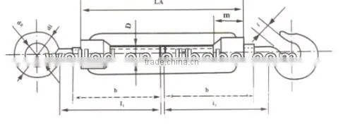 High Quality Galvanized DIN1480 Turnbuckle