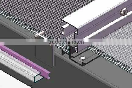 Sample available easy installed U-lock 4-wal honeycomb PC hollow panel