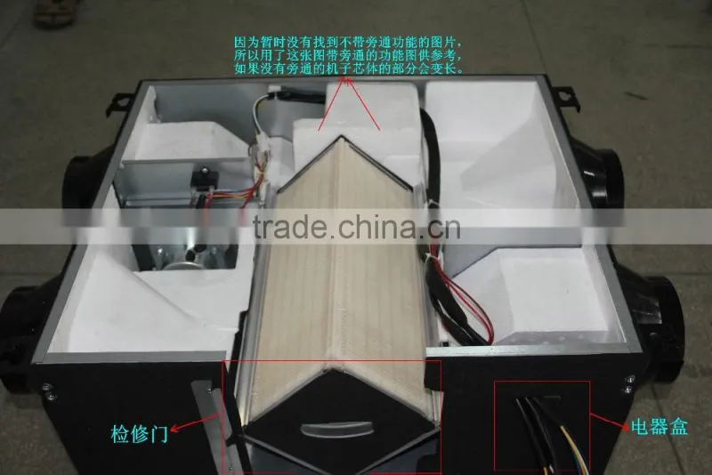 500--600M3/H air volume AC heat exchanger Energy Recovery Ventilators
