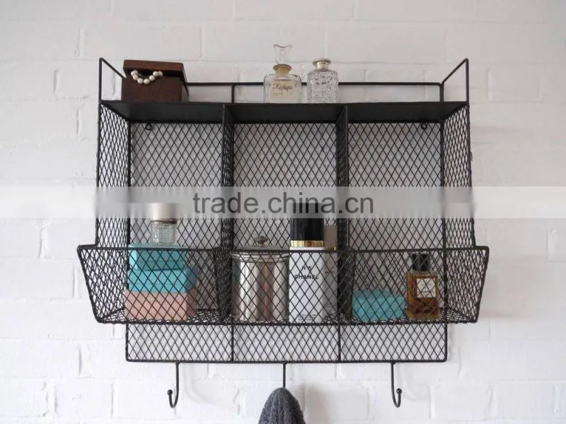 Bathroom/Kitchen Metal Wire Wall Rack Shelving Display Shelf