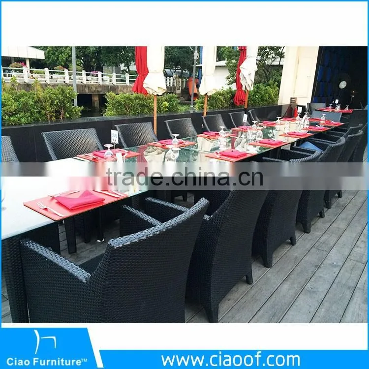Polyester Rattan Leisure Used Hotel Patio Furniture / Rattan Outdoor Furniture