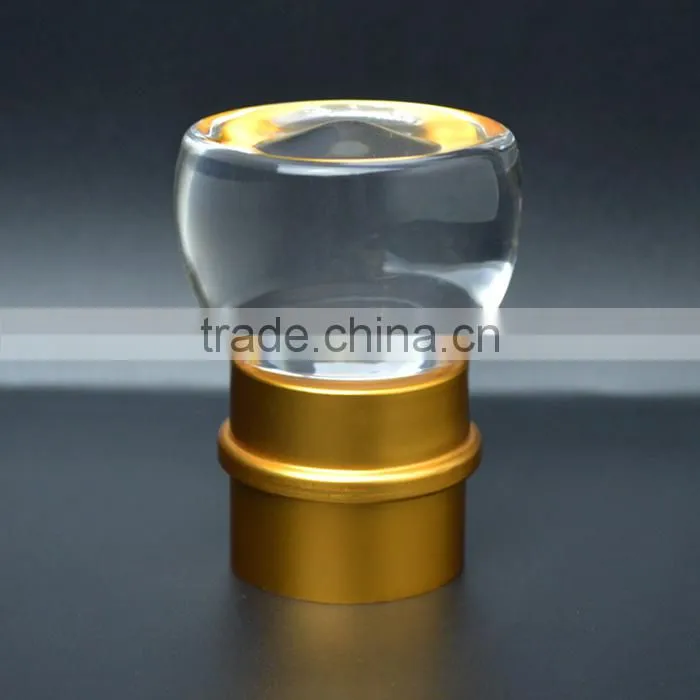 Crystal top aluminum bottle cap custom design wine bottle cap