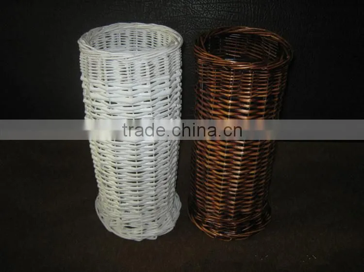 squel milk white wicker basket