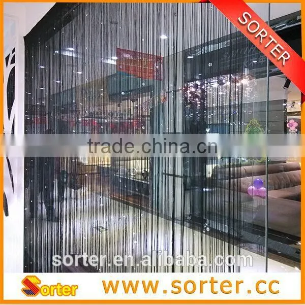 Sorter's decorative string curtain