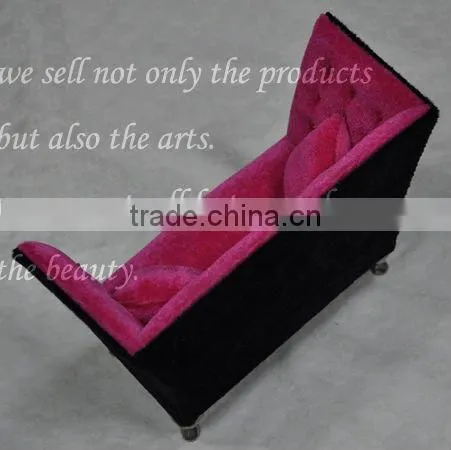 high backrest sofa jewelry in box ring box earring box sf-135 with mirror