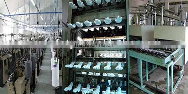 Fluorescent Green PU Palm Coated Garden Builders Grip Gloves