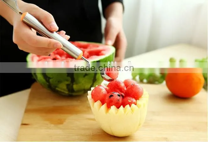 Multifunction Fruit Salad tool , Melon baller & Carving knife