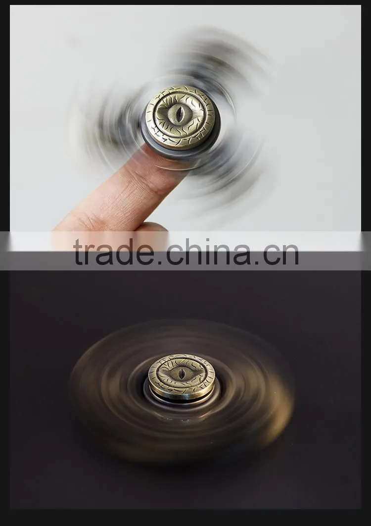 fingertip gyroscope magic eye bat tri spinner EDC hand spinner rotator fidget focus toy reduce stress decompression adhd stres