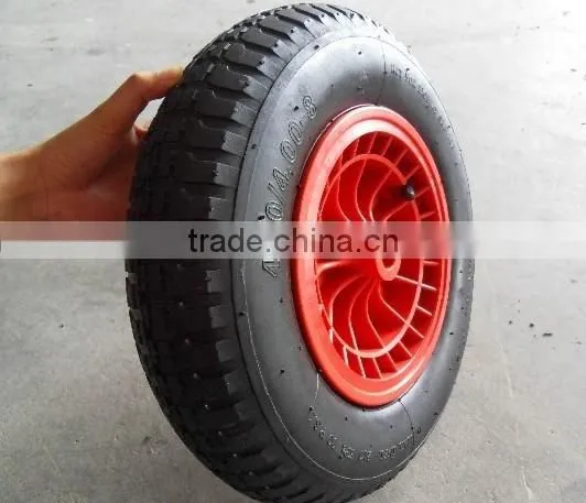 Plastic rim wheelbarrow wheel 4.80/4.00-8