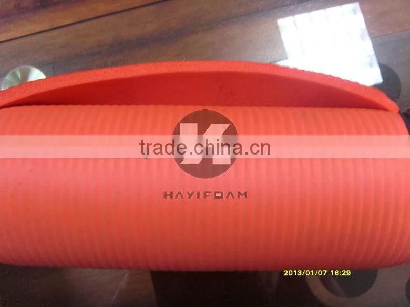 Dual rubber printing color yoga mat