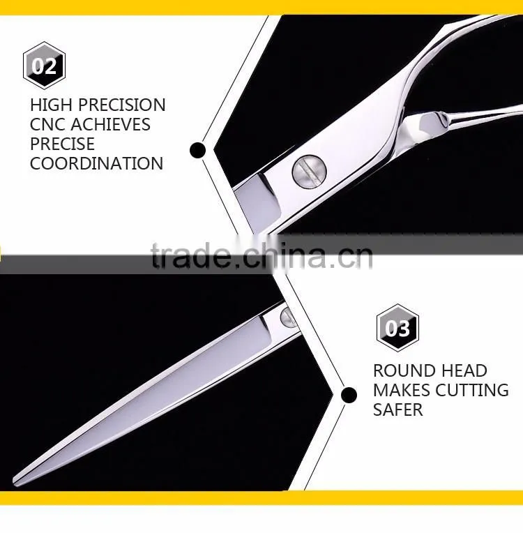 2017 Latest style 7.5inch beauty equipment safety pet grooming scissors for dog pet