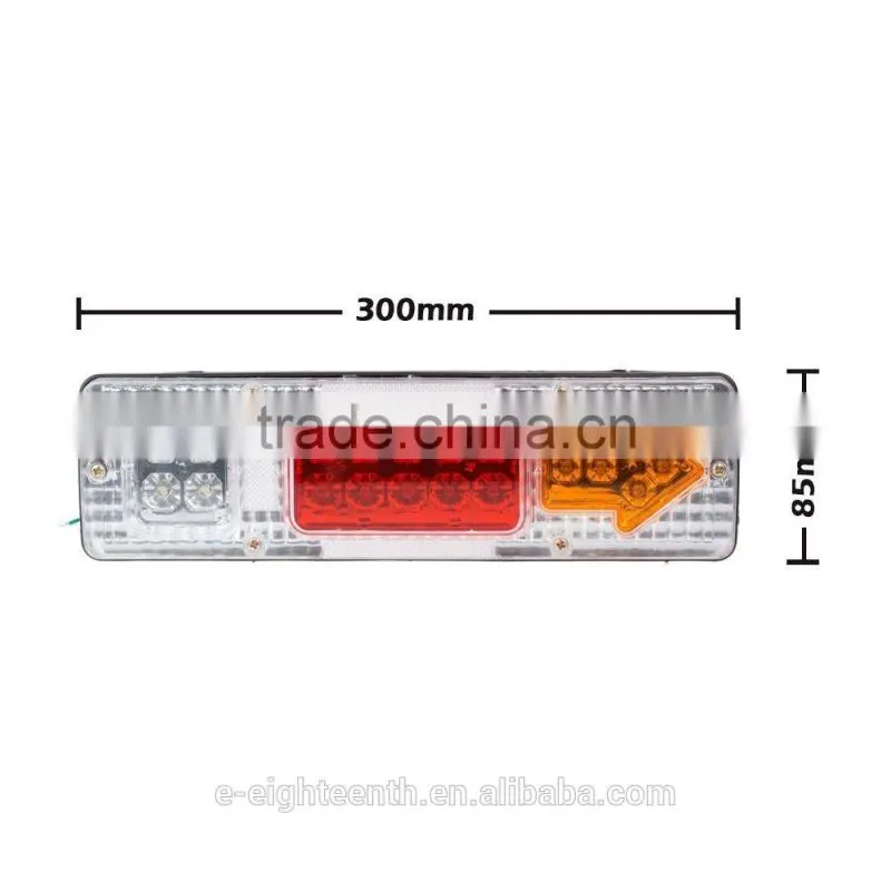 2016 new 12V 24V LED light Rear Turn Signal Truck Trailer Caravan Led Trailer Tail Lights Stop Rear Tail Indicator Light