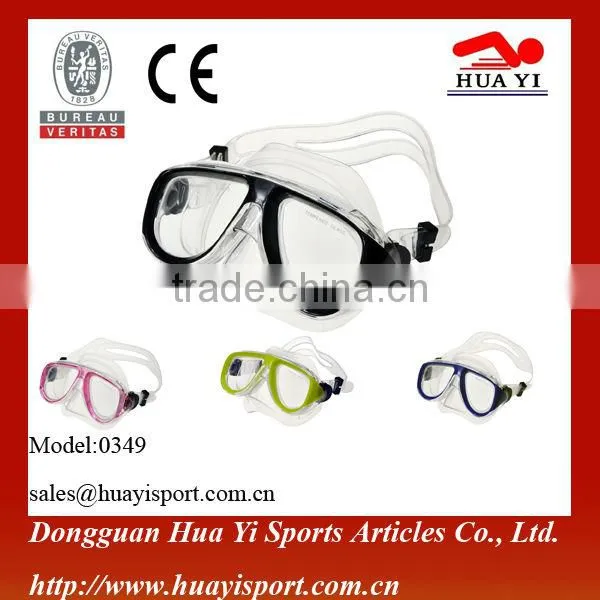 Professional new diving equipment sets scuba mask dry snorkel fins set