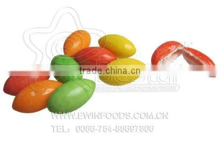 Colorful Olive Shape Fruity Flavour Bubble Gum Candy