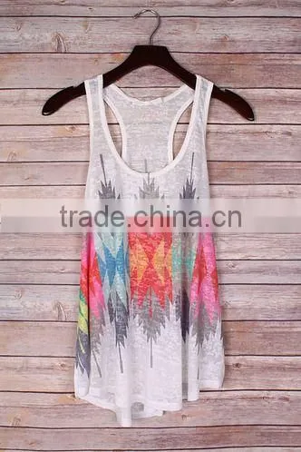 100% polyester Dry Fit Custom Logo printed cheap Sexy yoga tank tops
