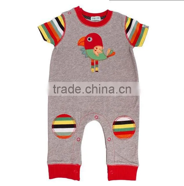 print korean fashion kids newborn baby evening one piece long sleeve animal jumpsuits 2014