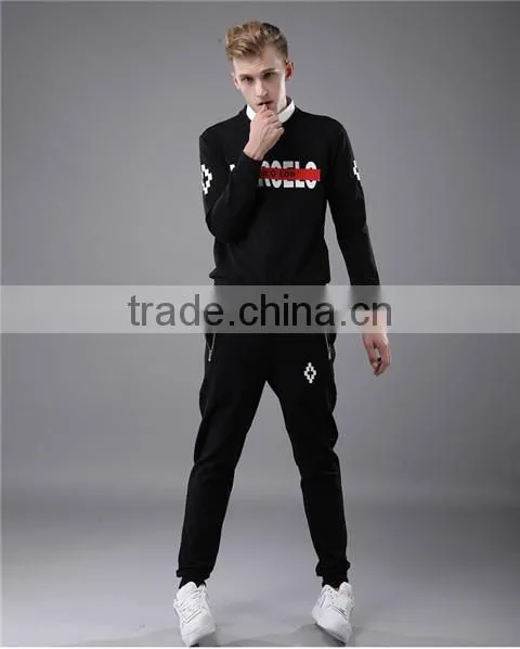 2016 new design clothes without hooded pullover sets