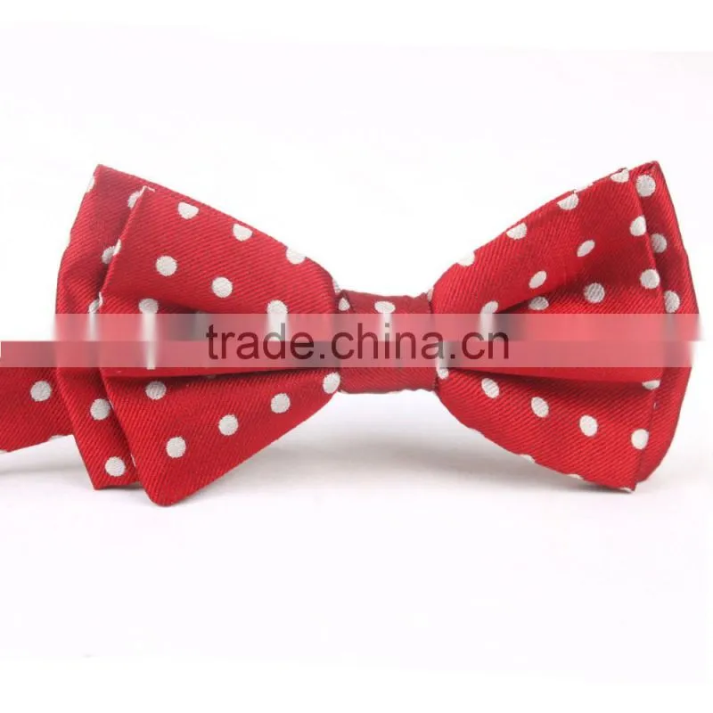 Dot Green Color Custom Bow Tie China Made Cheap High Quality
