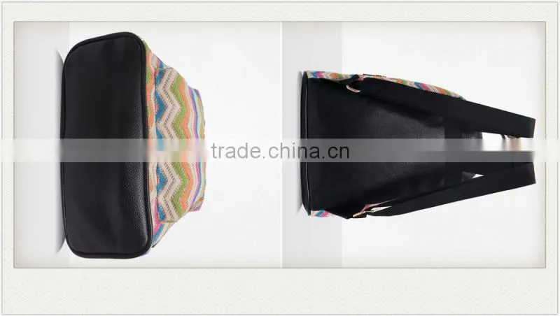 High quality monogrammed chevron canvas backpack
