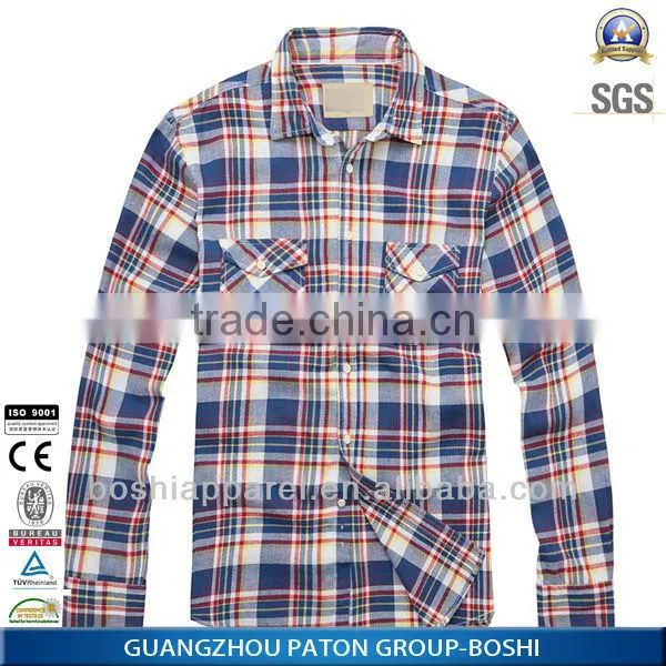 Factory price plain flannel shirts