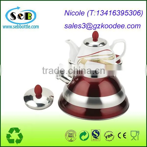 Farberware Classic Stainless Steel Whistling Water Kettle with Copper Capsule Bottom