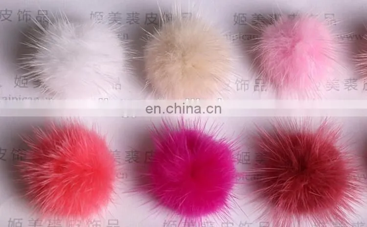 Wholesale Fur Accessory For Iphone And shoes, Cheap 3cm Genuine Mink Fur Ball Pom 18 Colors Available