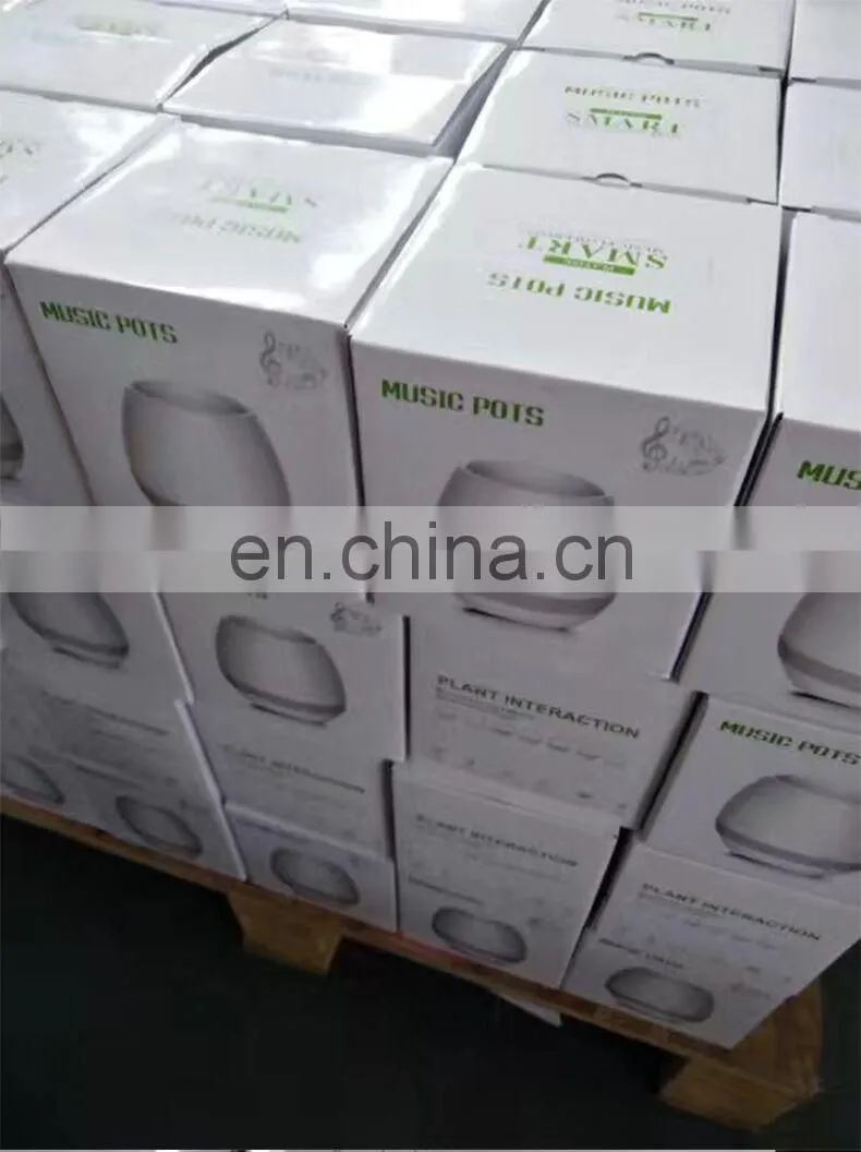 Office decompression toy bluetooth music pots manufacturer custom smart music flowerpot