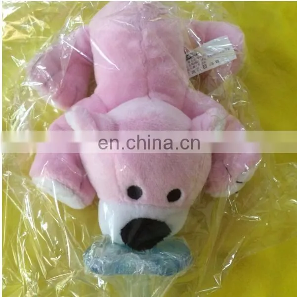 Custom private label baby plush animal monkey with detachable pacifiers