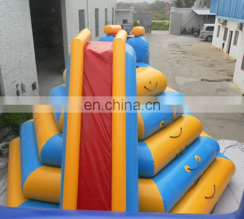 water park equipment adult sliding toy, inflatable floating climbing