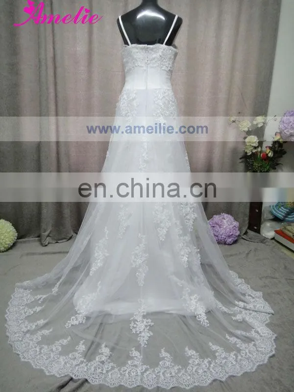 AC1033 Real Picture A line Lace Overlay Wedding Dresses China