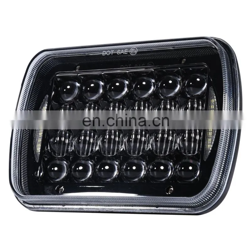 offroad driving Hi/Lo auto parts Aluminum housing dot sae e-mark 4*6 led headlight for tractor heavy truck car for jeep price