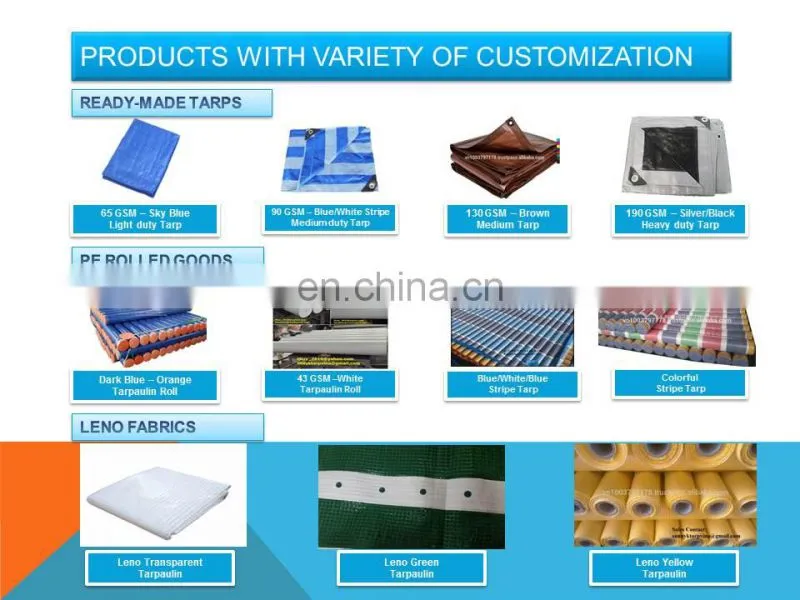 SKY BLUE PE TARPAULIN - 65 GSM