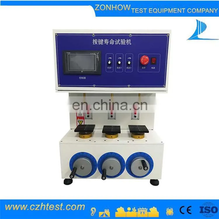 Reliable and good cell phone button life test machine buttons testing