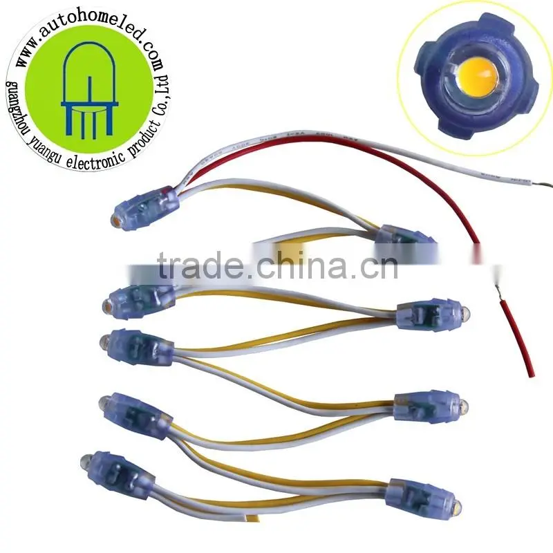 dahosun DC 12V 12mm Diffused Digital Led Pixel String Addressable Dream Color Christmas LED Module Waterproof IP68 Round