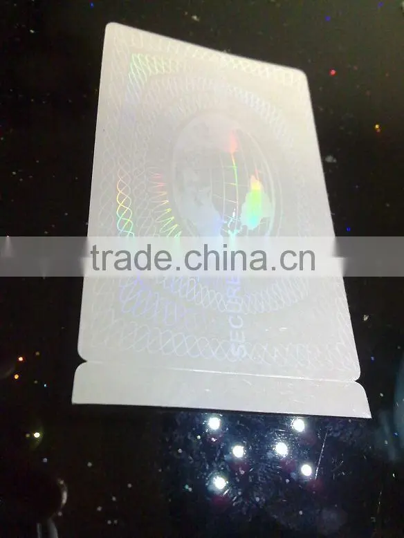 printed clear plastic/paper business cards