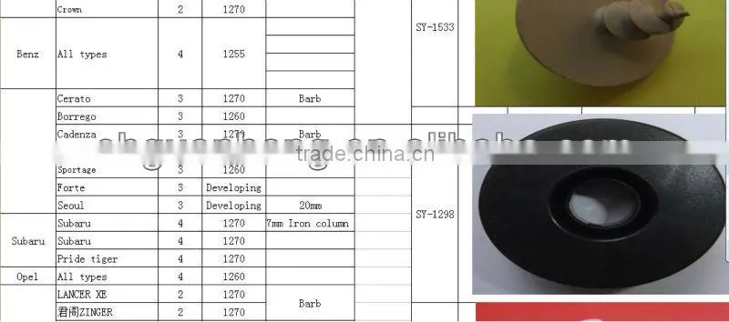 universal car mats clips / fastener / fixing system