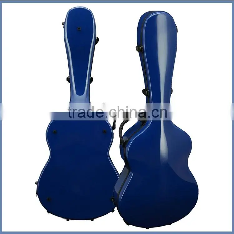 Portable leather guitar case