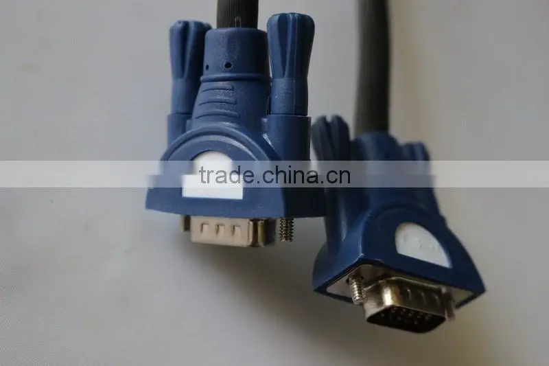 Male to Male 6 feet VGA Cable Gold Plate VGA Cable with 2 Ferrites