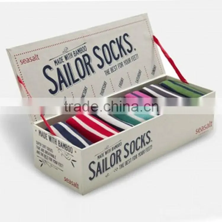 Custom high quality new design sock packaging box