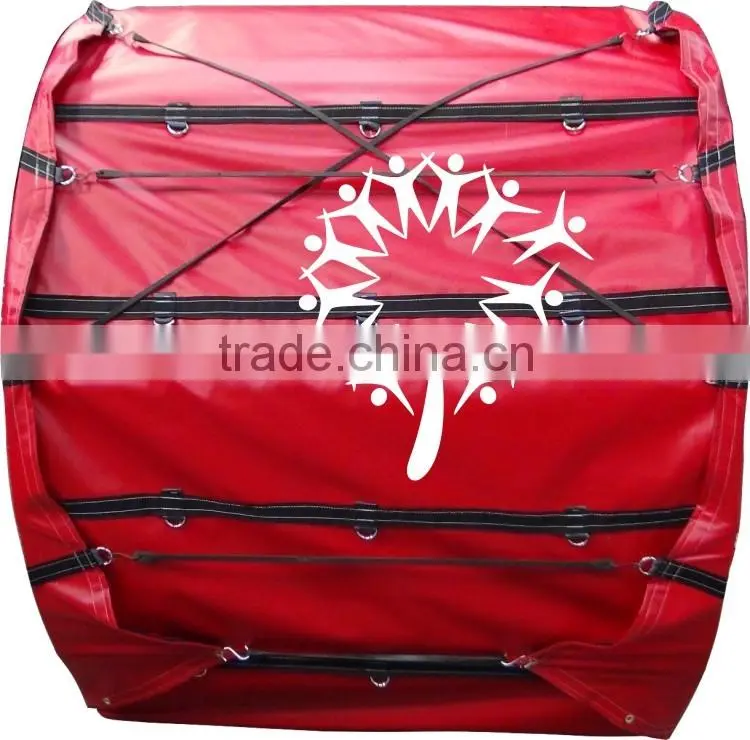 6' Round x 4' Across Steel Coil-Tent Bag Tarp for Flatbed Truck