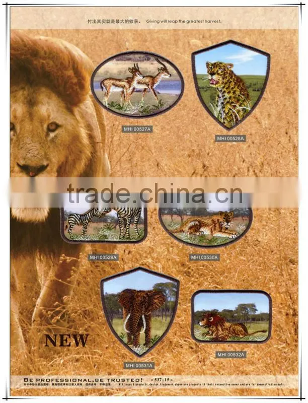 Lion Logo Embroidery Patch for clothing
