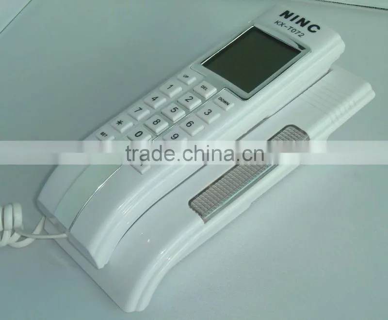 Slim Caller ID Wall Phone; Trim line Wall mounted phone