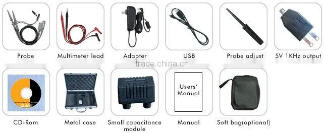 3.8"TFT handheld digital storage pc oscilloscope(20MHz) HDS1021M