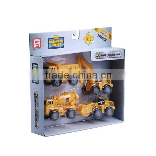 Ruifeng 4 In 1 Construction Trucks Playset
