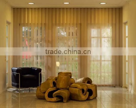 Electric vertical blinds/ golden color vertical window curtain